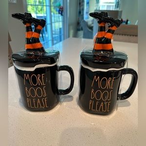 New Rae dunn more boos please mug with topper